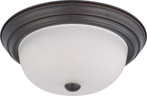 SATCO/NUVO 2-Light 13 Inch Flush Mount With Frosted White Glass (60-3146)