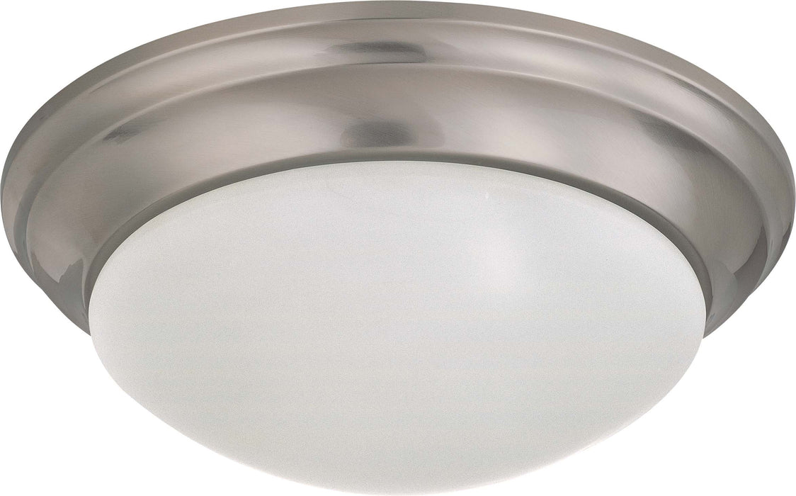 SATCO/NUVO 2-Light 14 Inch Flush Mount Twist And Lock With Frosted White Glass (60-3272)