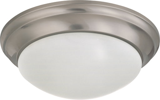 SATCO/NUVO 2-Light 14 Inch Flush Mount Twist And Lock With Frosted White Glass (60-3272)
