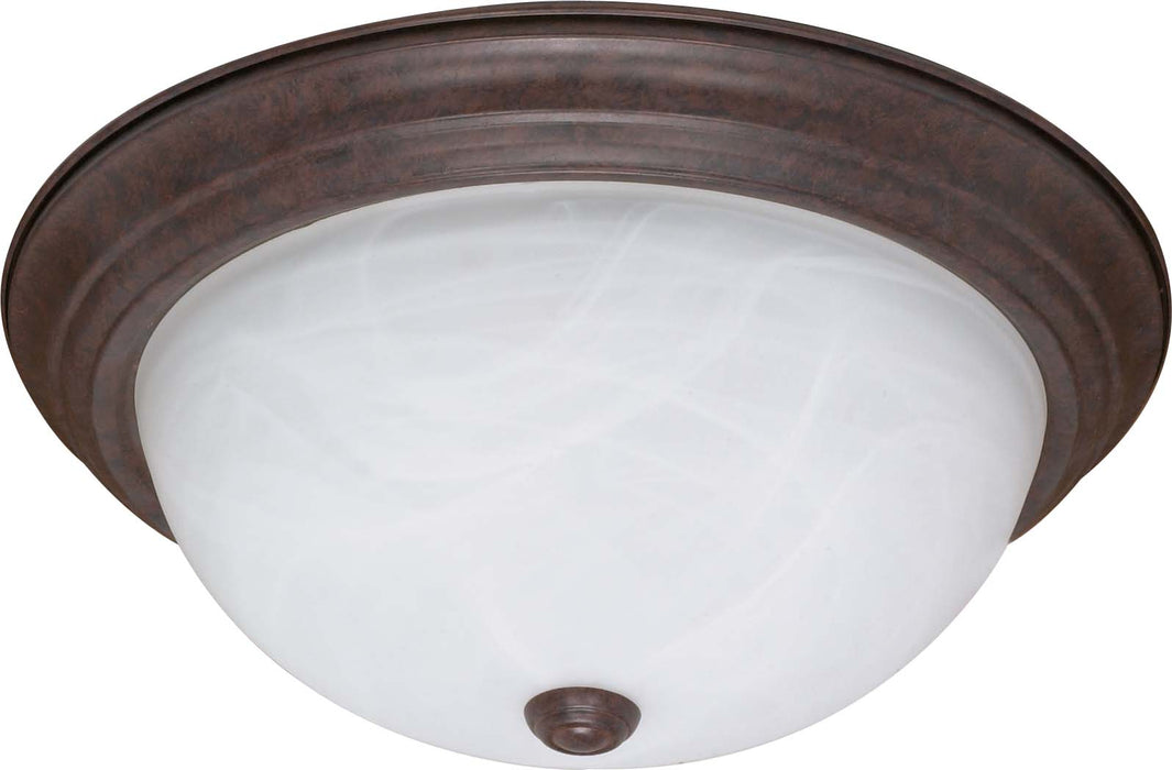SATCO/NUVO 3-Light 15 Inch Flush Mount Alabaster Glass (60-207)
