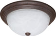 SATCO/NUVO 3-Light 15 Inch Flush Mount Alabaster Glass (60-207)