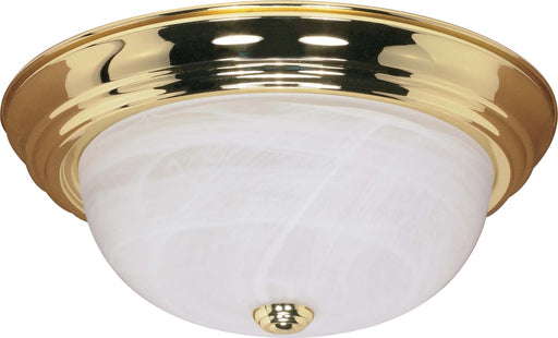 SATCO/NUVO 3-Light 15 Inch Flush Mount Alabaster Glass (60-215)