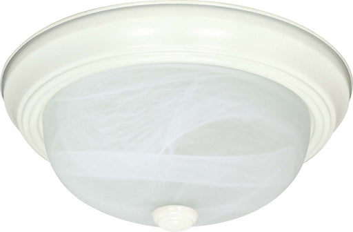 SATCO/NUVO 3-Light 15 Inch Flush Mount Alabaster Glass (60-223)