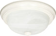 SATCO/NUVO 3-Light 15 Inch Flush Mount Alabaster Glass (60-223)