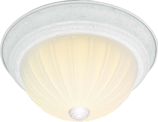 SATCO/NUVO 3 Light-15 Inch Flush Mount Frosted Melon Glass (SF76-129)