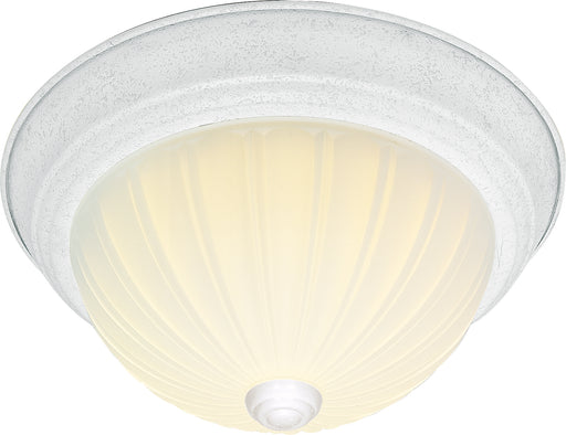 SATCO/NUVO 3 Light-15 Inch Flush Mount Frosted Melon Glass (SF76-129)