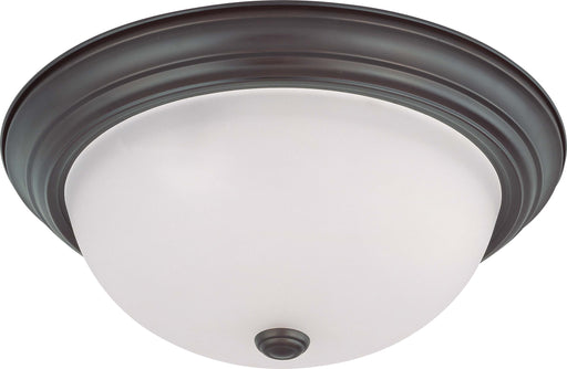 SATCO/NUVO 3-Light 15 Inch Flush Mount With Frosted White Glass (60-3147)