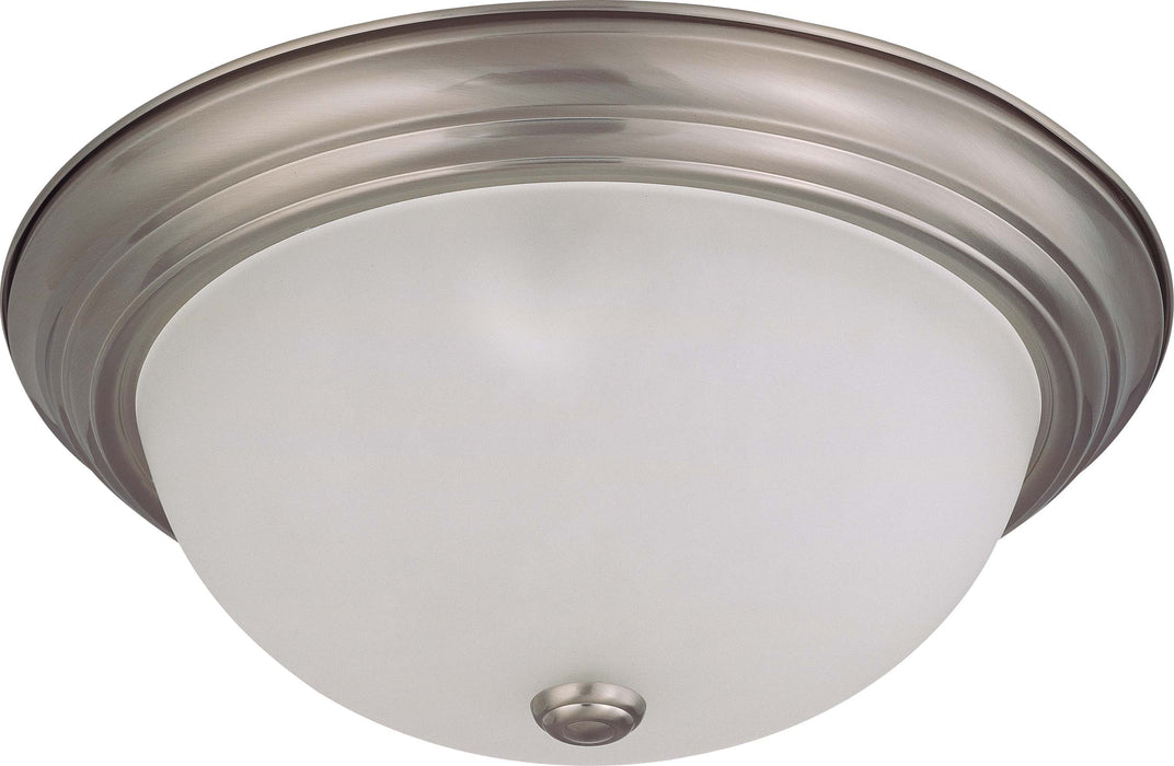 SATCO/NUVO 3-Light 15 Inch Flush Mount With Frosted White Glass (60-3263)