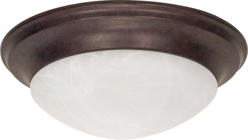 SATCO/NUVO 3-Light 17 Inch Flush Mount Twist And Lock With Alabaster Glass (60-282)