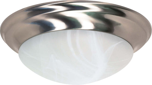 SATCO/NUVO 3-Light 17 Inch Flush Mount Twist And Lock With Alabaster Glass (60-285)