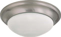 SATCO/NUVO 3-Light 17 Inch Flush Mount Twist And Lock With Frosted White Glass (60-3273)