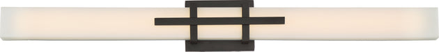 SATCO/NUVO Grill Triple LED Wall Sconce Aged Bronze Finish White Acrylic Lens (62-876)
