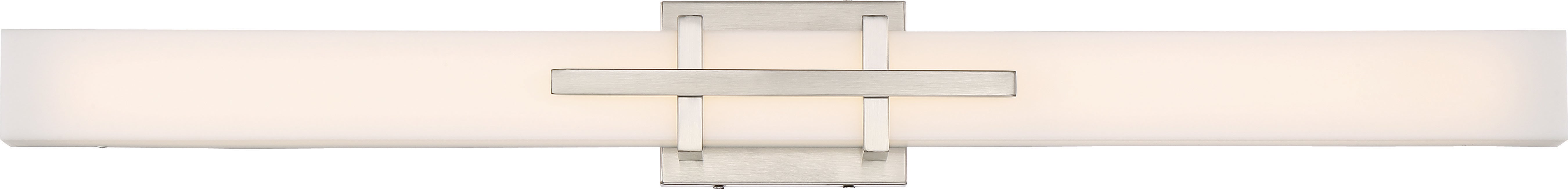 SATCO/NUVO Grill Triple LED Wall Sconce Polished Nickel Finish White Acrylic Lens (62-875)