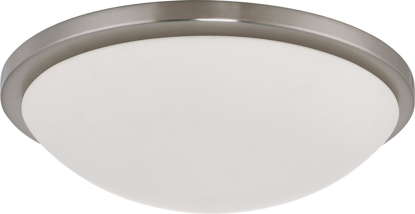 SATCO/NUVO Button LED 17 Inch Flush Mount Fixture Brushed Nickel Finish Lamp Included (62-1044)