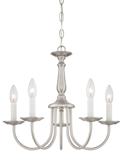 SATCO/NUVO 5-Light 18 Inch Chandelier With Candlesticks (60-1298)