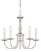 SATCO/NUVO 5-Light 18 Inch Chandelier With Candlesticks (60-1298)