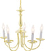 SATCO/NUVO 5 Light-18 Inch-Chandelier With Candlesticks (SF76-280)