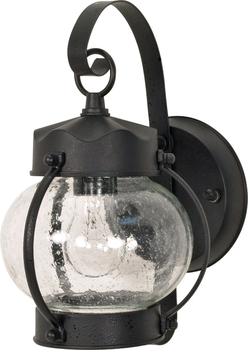 SATCO/NUVO 1-Light 10-5/8 Inch Wall Lantern Onion Lantern With Clear Seed Glass Color Retail Packaging (60-3459)