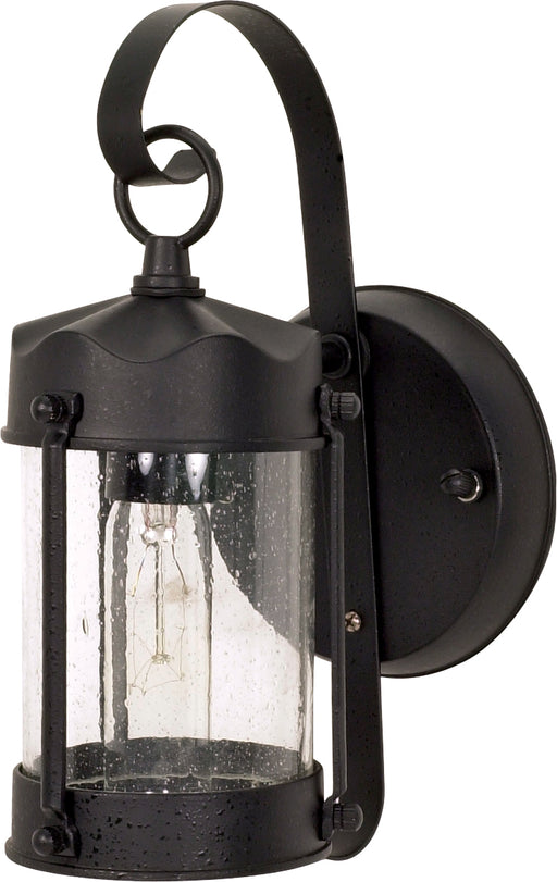 SATCO/NUVO 1-Light 10-5/8 Inch Wall Lantern Piper Lantern With Clear Seed Glass Color Retail Packaging (60-3462)