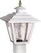 SATCO/NUVO 1 Light-13 Inch-Post Lantern-Coach Lantern With Brass Trim Medium Acrylic Panels (SF77-899)