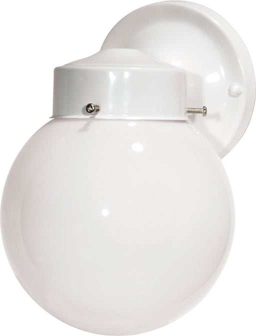 SATCO/NUVO 1 Light-6 Inch-Porch Wall With White Globe (SF76-704)