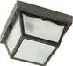 SATCO/NUVO 1 Light-8 Inch-Carport Flush Mount With Frosted Acrylic Panels (SF77-863)
