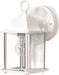 SATCO/NUVO 1-Light 8-5/8 Inch Wall Lantern Cube Lantern With Clear Beveled Glass Color Retail Packaging (60-3463)