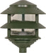 SATCO/NUVO Pagoda Garden Fixture Small Hood 1-Light 2 Tier Green Finish (SF77-323)