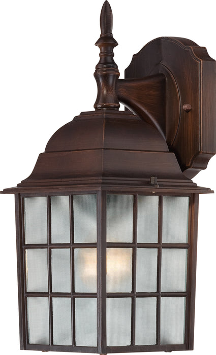 SATCO/NUVO Adams 1-Light 14 Inch Outdoor Wall With Frosted Glass Color Retail Packaging (60-3481)