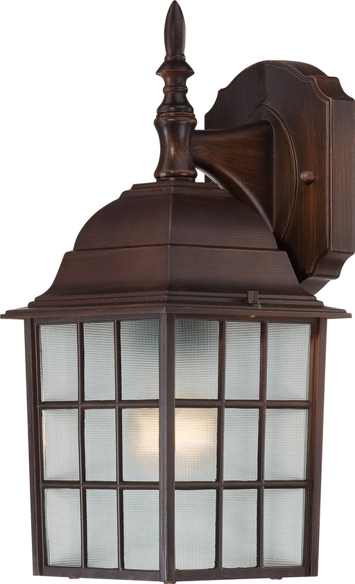SATCO/NUVO Adams 1-Light 14 Inch Outdoor Wall With Frosted Glass Color Retail Packaging (60-3481)