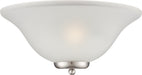 SATCO/NUVO Ballerina 1-Light Wall Sconce Brushed Nickel With Frosted Glass (60-5382)