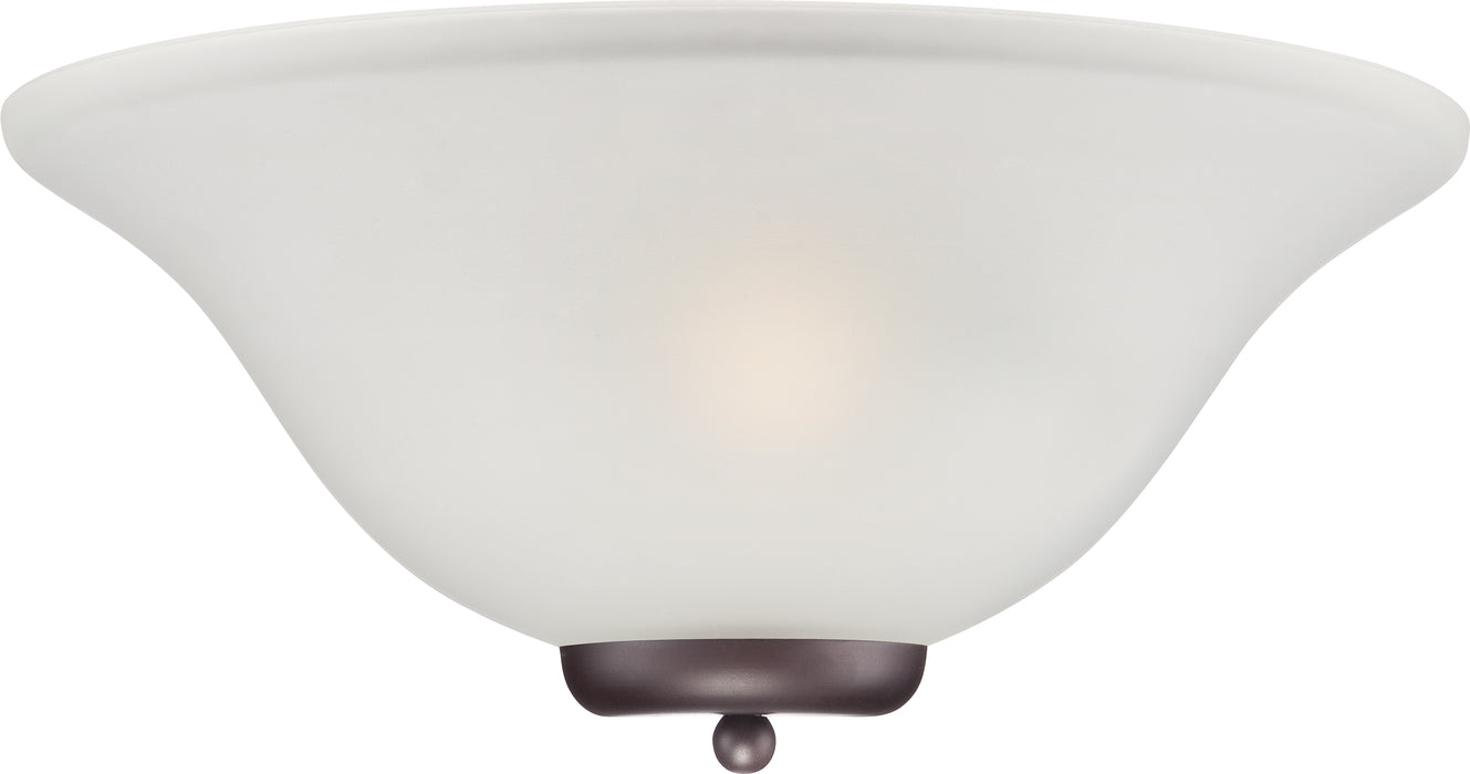 SATCO/NUVO Ballerina 1-Light Wall Sconce Mahogany Bronze With Frosted Glass (60-5379)