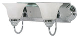 SATCO/NUVO Ballerina 2-Light 18 Inch Vanity With Alabaster Glass Bell Shades (60-316)