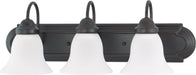SATCO/NUVO Ballerina 3-Light 24 Inch Vanity With Frosted White Glass Color Retail Packaging (60-6083)