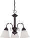SATCO/NUVO Ballerina 3-Light 20 Inch Chandelier With Frosted White Glass (60-3142)