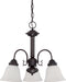 SATCO/NUVO Ballerina 3-Light 20 Inch Chandelier With Frosted White Glass (60-3142)