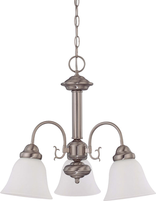 SATCO/NUVO Ballerina 3-Light 20 Inch Chandelier With Frosted White Glass (60-3241)