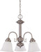SATCO/NUVO Ballerina 3-Light 20 Inch Chandelier With Frosted White Glass (60-3241)