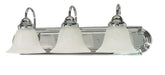 SATCO/NUVO Ballerina 3-Light 24 Inch Vanity With Alabaster Glass Bell Shades (60-317)