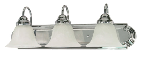 SATCO/NUVO Ballerina 3-Light 24 Inch Vanity With Alabaster Glass Bell Shades (60-317)