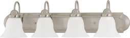 SATCO/NUVO Ballerina 4-Light 30 Inch Vanity With Frosted White Glass (60-3281)