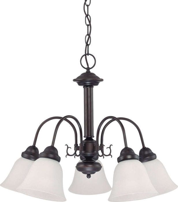 SATCO/NUVO Ballerina 5-Light 24 Inch Chandelier With Frosted White Glass (60-3141)
