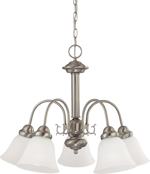 SATCO/NUVO Ballerina 5-Light 24 Inch Chandelier With Frosted White Glass (60-3240)