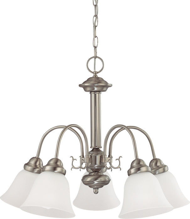 SATCO/NUVO Ballerina 5-Light 24 Inch Chandelier With Frosted White Glass (60-3240)