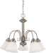 SATCO/NUVO Ballerina 5-Light 24 Inch Chandelier With Frosted White Glass (60-3240)