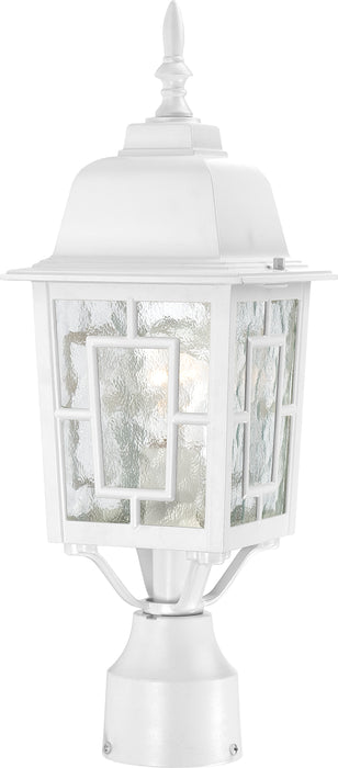SATCO/NUVO Banyan 1-Light 17 Inch Outdoor Post With Clear Water Glass (60-4927)