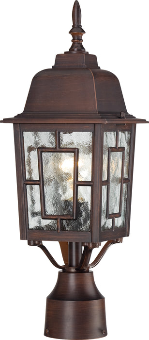 SATCO/NUVO Banyan 1-Light 17 Inch Outdoor Post With Clear Water Glass (60-4928)