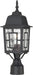 SATCO/NUVO Banyan 1-Light 17 Inch Outdoor Post With Clear Water Glass (60-4929)
