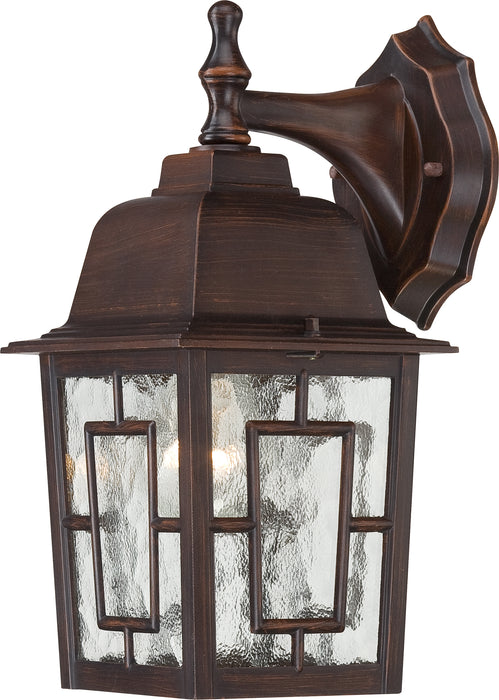 SATCO/NUVO Banyan 1-Light 12 Inch Outdoor Wall With Clear Water Glass Color Retail Packaging (60-3485)