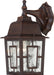 SATCO/NUVO Banyan 1-Light 12 Inch Outdoor Wall With Clear Water Glass Color Retail Packaging (60-3485)